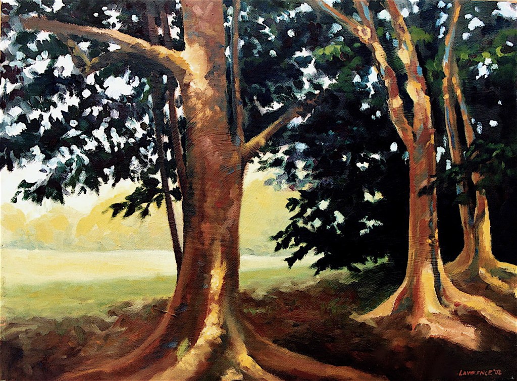 Rudraksha Forest - oil on canvas