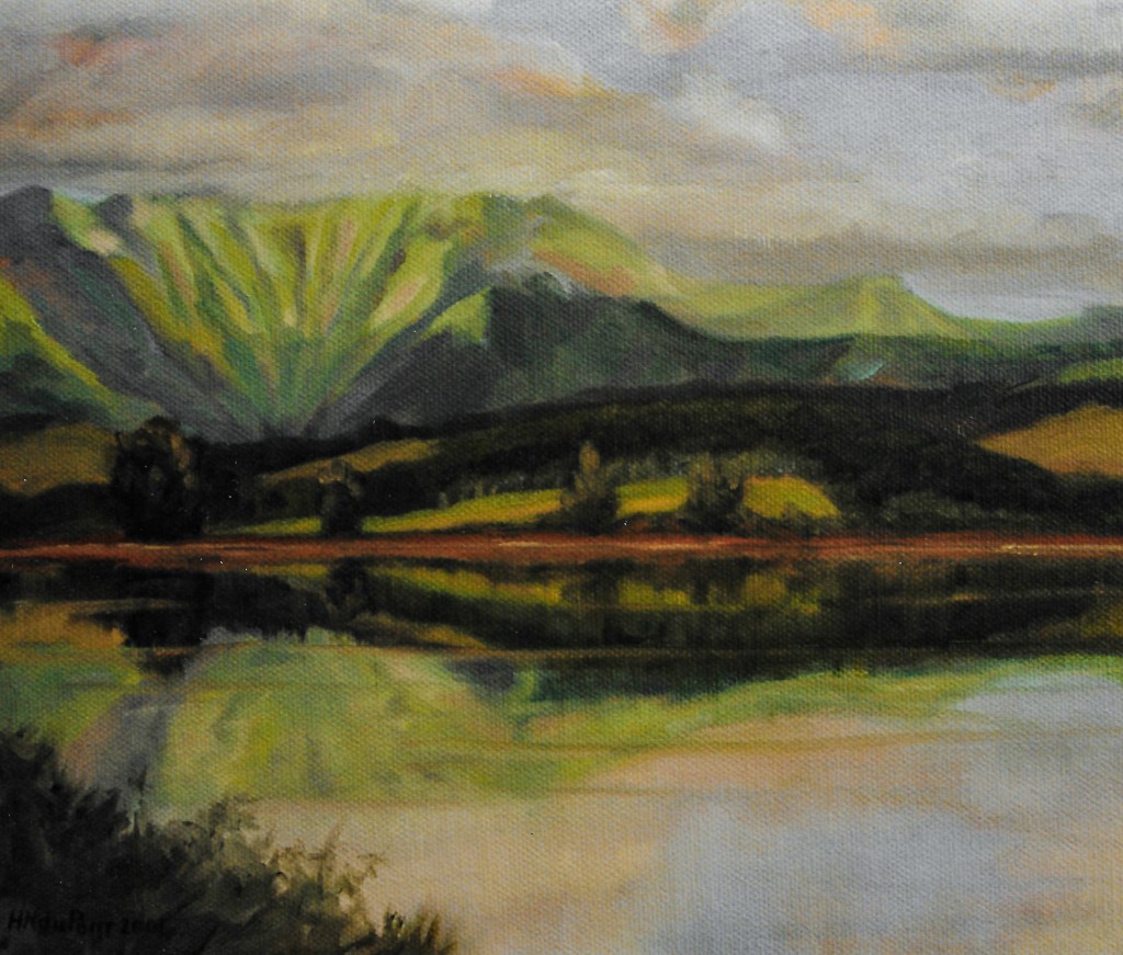 Wailua Reservoir - oil on canvas